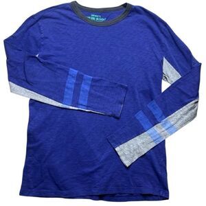 Crewcuts Blue and Gray Long Sleeve Shirt Size 16